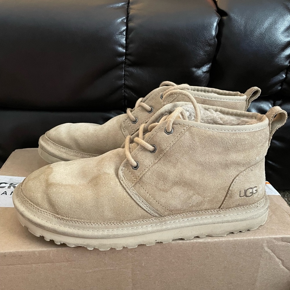 Ugg women’s nuemel chukka boots-mustard seed size 11